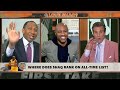 Shaq’s GOAT comments SPARK INTENSE DEBATE by Mad Dog 😂 🐐 | First Take