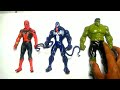 ACTION FIGUR SUPERHERO ~ HULK SMASH, SPIDER-MAN VS VENOM CARNAGE, AVENGERS ASSEMBLE