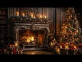 Popular Christmas Jazz Songs 2023 🎁 Merry Christmas 🎄 Christmas Songs with Background Fireplace