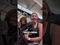 She didn’t expect this to happen on the plane 😂