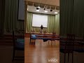 Репетиция в актовом зале песни Зарины Телидзе мама