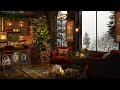 Christmas Happy Jazz Music in a Winter Coffee Shop Ambience 🎄 Jazz Music for Relaxation, Study, Work
