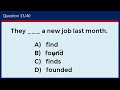 Mixed English Grammar: Can You Pass This Test? #challenge 61
