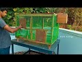 How To Make Birds Cage With Breeding Box | Easy Way To Make Birds Cage at Home