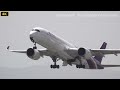 【4K】THAI AIR Airbus A350 TAKEOFF FROM TAXING (HS-THB) @KIX
