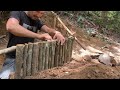 7 Days SOLO SURVIVAL CAMPING In RAIN - Building Warm BUSHCRAFT SHELTERS, Clay Heater