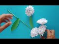 How To Make Beautiful Paper Flowers Craft | Paper Flowers Making Step By Step | Paper Flowers