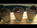 3-Ingredient Oreo Mousse Recipe | Quick Oreo Mousse Recipe | Eggless Chocolate Oreo Mousse Recipe