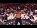 WWE Championship title match with Undertaker vs Roman Reigns on 2K24 Wrestlemania