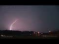 Close lightning strikes, thunder with active storm in Bridgeport, WV - 2006