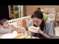 [Mukbang ASMR] Eat with Baby Miso 😋 Korean Style Beef Curry Recipe & Ramyun eating Ssoyoung