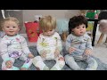Night Routine With Three Reborn Toddlers | Sophia's Reborns