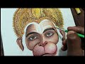 Hanuman Ji Drawing, Lord Hanuman, Oil Pastel Drawing
