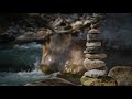 1 hour Waterfall + Guitar Music for Deep MEDITATION and Sleep, Relaxing Music for Background