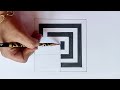 Optical illusion tutorial step by step ,Geometric Techniques ,Op art ideas