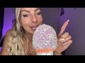 ASMR SUPER Up Close Whisper Ramble While Almost Touching The Fluffy Mic 🎙