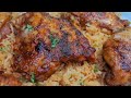 OVEN BAKED CHICKEN & RICE | one pan dish lazy man's style