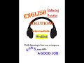 Solutions:  workbook audio unit 3  a good job - Daily Listening English