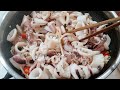 vlog 217 #  Làm Món MỰC XÀO ỚT CHUÔNG - Cách xào mực giòn ngon