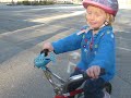 Girls bike ride, ages 3 and 10