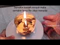 tutorial membuat lilin air minyak, penerangan alternatif saat mati lampu||water candle tutorial