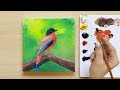 How to paint a bird step by step? 🕊️| For beginners