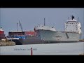 ALGOMA EQUINOX passes scrap ships at Port Colborne, Welland Canal, Oct 31 2023