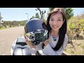 Japanese Motorcycle Vlogger Changers Her Jaw Mount Camera to DJI OSMO ACTION4