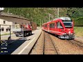 Cab ride Tirano - St. Moritz ( Bernina Raiway) 4K (July 2022)  Part 1