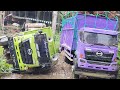 KOMPILASI TRUCK EXTREME Hino 500 Truk Fuso 220Ps Trinton Truk Engkel OFROAD Laka Lintas Rc Handmade