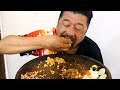 Spicy Gravy Mukbang | Buffalo Masala Curry With Kidney Beans And Egg Plant | Naga Mukbang |