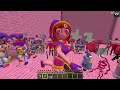 How Mikey and JJ ESCAPE from All new Monsters from DIGITAL CIRCUS in Minecraft Challenge Maizen