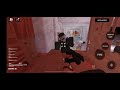 Playing a zombie game on Roblox