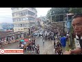 Angami Youth Organization President Kesosul Christopher Ltu during Public Rally in Kohima.