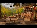 4K Cozy Spring Coffee Shop Ambience ☕ Background Music for Relaxing and Working