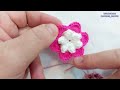 Easy Crochet FLOWER EARRINGS Tutorial For Beginners (+ENG SUB)!🌺  #crochettutorial #crochetearrings