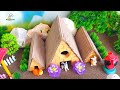 DIY farm mini | farm house for cow, pig | build a barn for animals