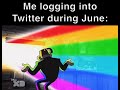 Logging into Twitter in June