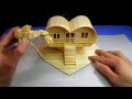 Heart house diy || Bamboo stick craft ideas