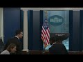 LIVE: White House press briefing