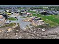 Drone video of tornado damage in Elkhorn, Nebraska