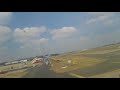 Flight landing at Chennai airport