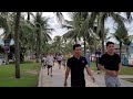 People Enjoying My An Beach Promenade in Da Nang, Vietnam 🇻🇳