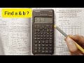 find equation for straight line using Scientific Calculator | Casio fx-82ms | curve fitting #casio