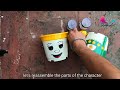 DIY plastic pot/ Decorative planter ਪਲਾਸਟਿਕ ਗਮਲਾ ਕਿਵੇਂ ਸਜਾਈਏ?? #youtube #Garden DIY