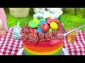 Rainbow Jelly Chupa Chups 🌈 Miniatur Chupa Chups Menakjubkan yang Membuat Sabuk dan Gigitan Asam 🥭🍉🥝