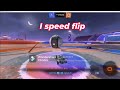 Rocket League first time speed flipping in game