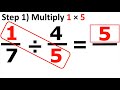 Dividing Fractions- Easiest Method with Most Examples Ever!!! (25 Examples!)