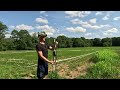 How to build a deer fence for food plots EASY!