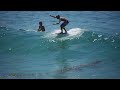 Skimboarders Attempt to Steal Waves From Surfers